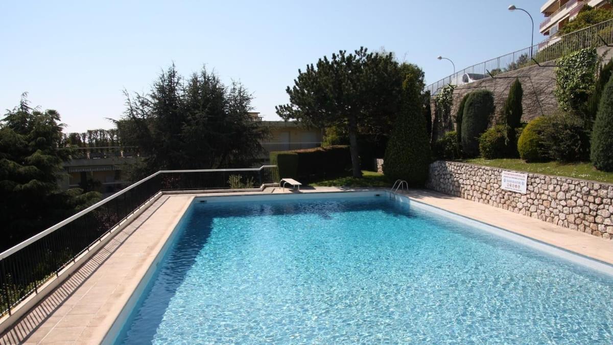 3 Pieces Vue Mer Et Piscine Quartier Parc Imperial Nizza Kültér fotó