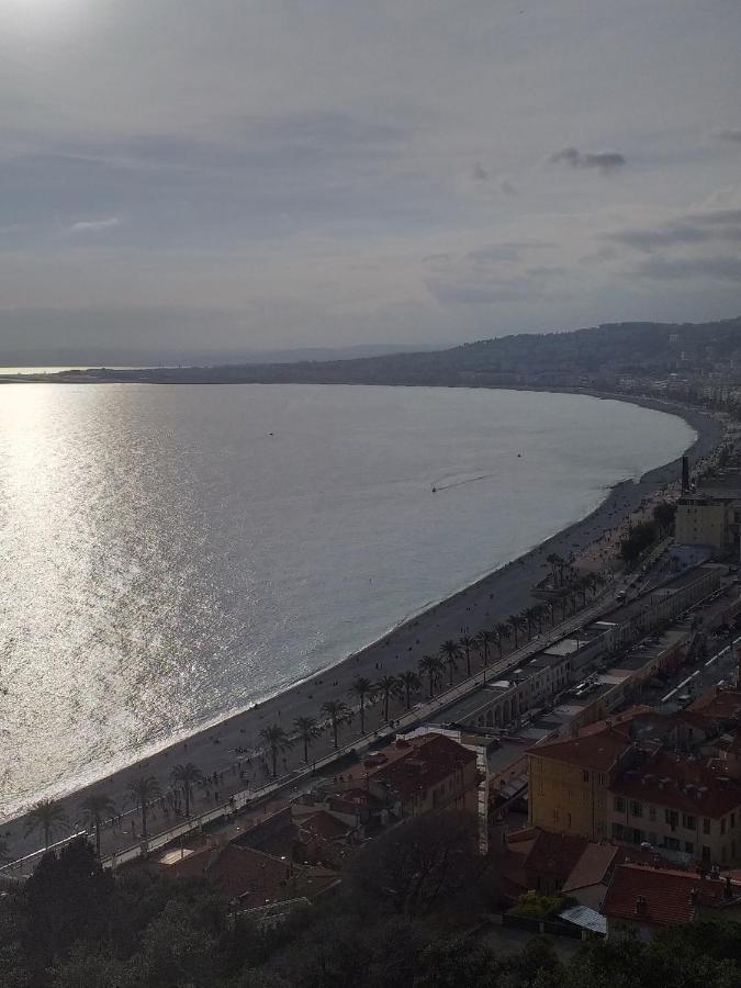 3 Pieces Vue Mer Et Piscine Quartier Parc Imperial Nizza Kültér fotó
